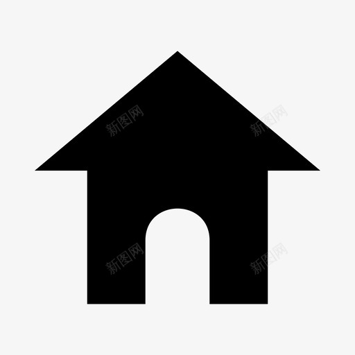房屋建筑物建筑图标svg_新图网 https://ixintu.com 建筑 建筑物 房屋 财产