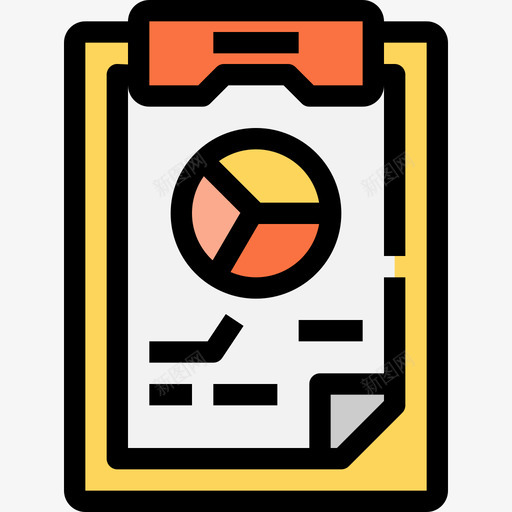 剪贴板业务要素4线颜色图标svg_新图网 https://ixintu.com 业务 剪贴板 要素 颜色