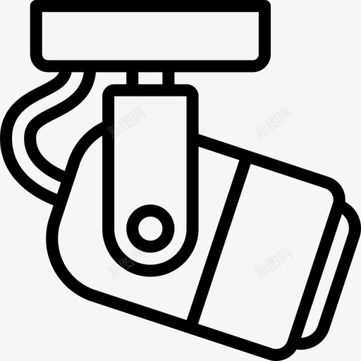 聚光灯照明线性图标svg_新图网 https://ixintu.com 照明 线性 聚光灯