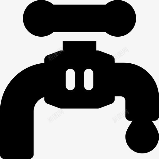 水龙头可持续能源32充满水图标svg_新图网 https://ixintu.com 充满 持续 水龙头 能源