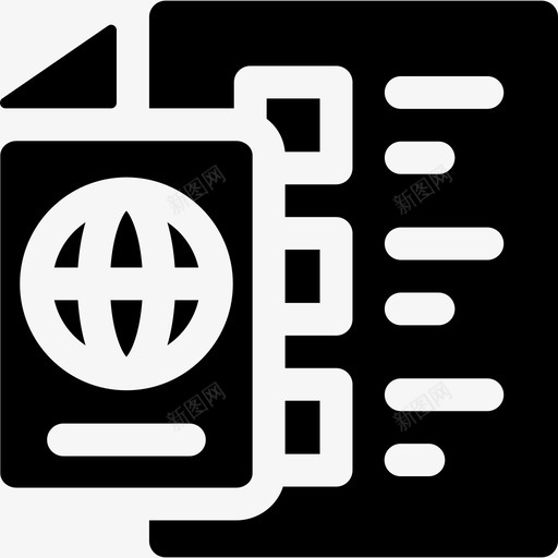 护照投票选举15已填写图标svg_新图网 https://ixintu.com 已填写 投票选举15 护照