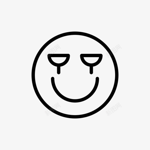 哭表情脸图标svg_新图网 https://ixintu.com 哭 情绪 脸 表情 表情线