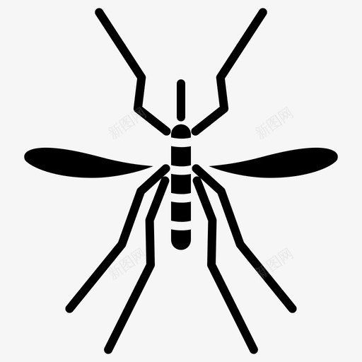 蚊子虫子昆虫图标svg_新图网 https://ixintu.com 害虫 昆虫 虫子 蚊子