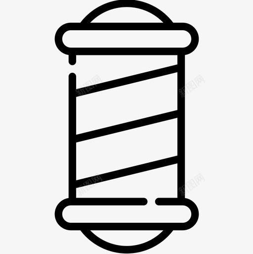 理发店美发和理发师3直线型图标svg_新图网 https://ixintu.com 理发师 理发店 直线 线型 美发
