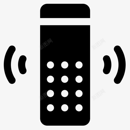 语音助手智能家居4已填充图标svg_新图网 https://ixintu.com 助手 填充 智能家居 语音