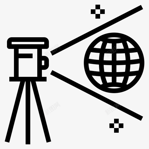 大地测量学测量模拟图标svg_新图网 https://ixintu.com 三脚架 地质勘探 大地 大地测量 模拟 测量 测量学