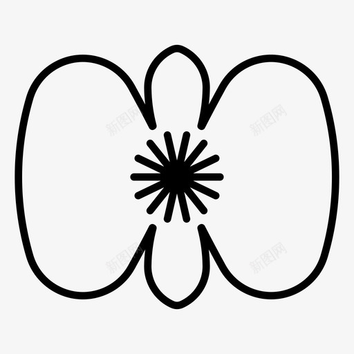 海棠花自然图标svg_新图网 https://ixintu.com 春天 海棠 自然