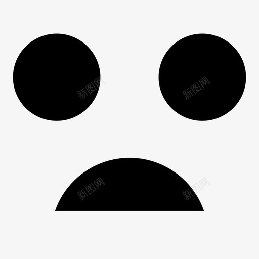 恐惧的脸困惑情绪图标svg_新图网 https://ixintu.com 困惑 忧虑 恐惧 情绪 情绪化 脸红