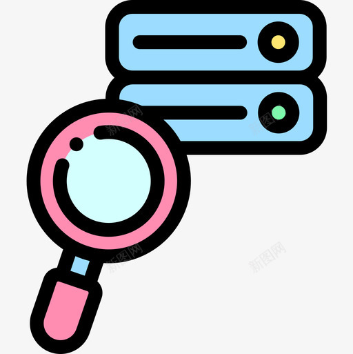 服务器数据库和服务器11线性颜色图标svg_新图网 https://ixintu.com 数据库 服务器 线性 颜色