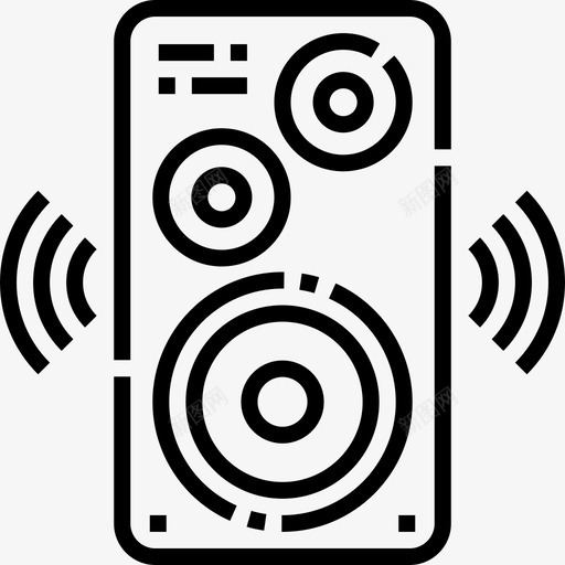 扩音器派对和庆典2线性图标svg_新图网 https://ixintu.com 庆典 扩音器 派对 线性