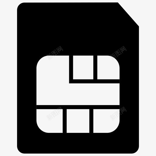 sim卡通信设备数据sim卡图标svg_新图网 https://ixintu.com 1轮廓 sim 数据 正面 移动 通信设备