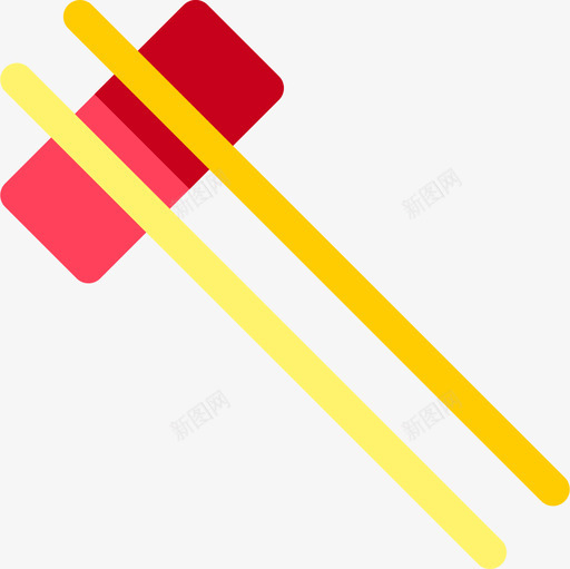 筷子瓷器28扁平图标svg_新图网 https://ixintu.com 扁平 瓷器28 筷子