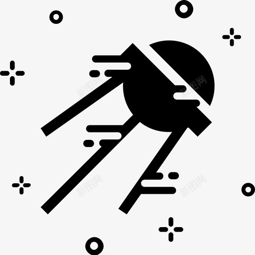 人造卫星太空图标svg_新图网 https://ixintu.com 人造卫星 太空