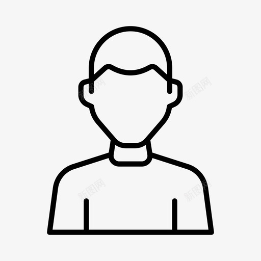 男头像人图标svg_新图网 https://ixintu.com 头像 用户