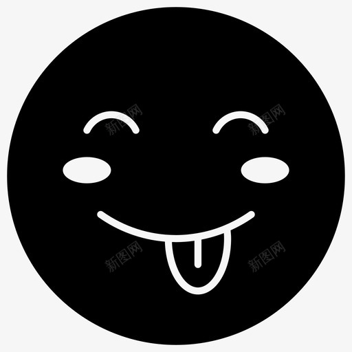 吐舌头表情符号表情符号情感图标svg_新图网 https://ixintu.com 吐舌头表情符号 情感 表情符号 表情符号矢量图标