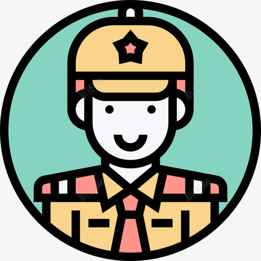 守望者职业化身1线性颜色图标svg_新图网 https://ixintu.com 守望者 线性颜色 职业化身1