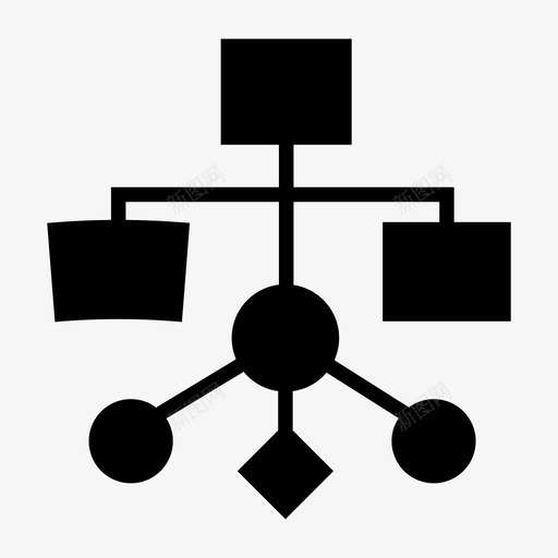 工作流程图算法流程图图标svg_新图网 https://ixintu.com ui ux 图标 字形 工作 工作流 工作流程 流程 流程图 界面 算法