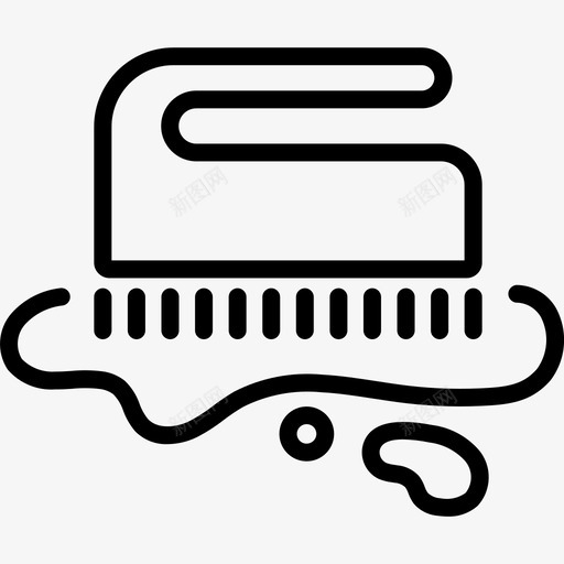 刷子清洁管家图标svg_新图网 https://ixintu.com 刷子 家务 水 清洁 管家