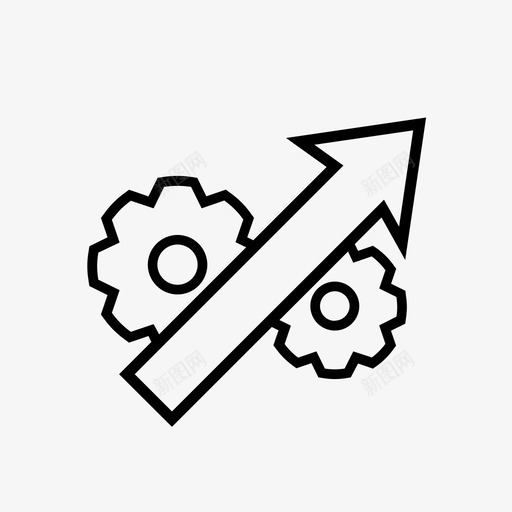 下一代箭头运营图标svg_新图网 https://ixintu.com 下一代 数据 箭头 联网 运营