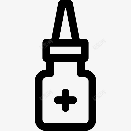 鼻喷雾剂药房44线性图标svg_新图网 https://ixintu.com 线性 药房44 鼻喷雾剂