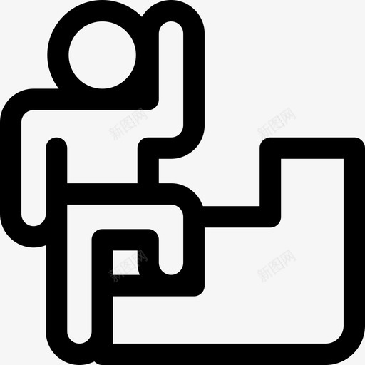 步骤动机9线性图标svg_新图网 https://ixintu.com 动机9 步骤 线性