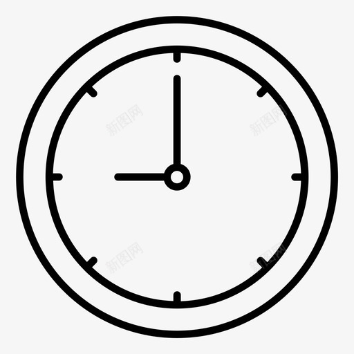 时钟小时分钟图标svg_新图网 https://ixintu.com 分钟 小时 时钟 时间 有趣的假期大纲 秒