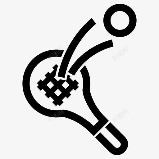 网球球比赛图标svg_新图网 https://ixintu.com 场地 比赛 网球 运动
