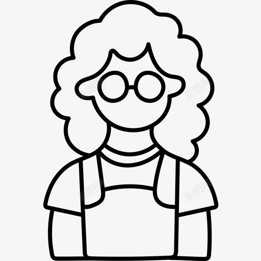 女孩阿凡达56黑人图标svg_新图网 https://ixintu.com 女孩 阿凡 黑人