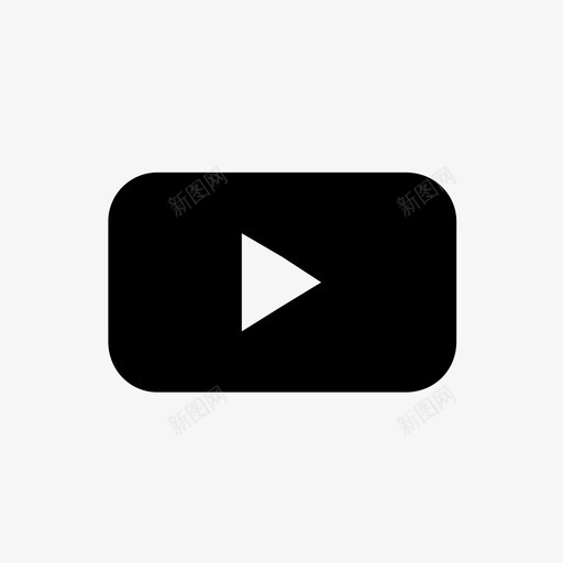 播放按钮youtube图标svg_新图网 https://ixintu.com youtube 播放按钮