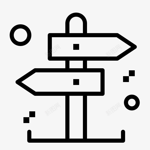 业务决策方向图标svg_新图网 https://ixintu.com 业务 决策 新业务 方向 路标