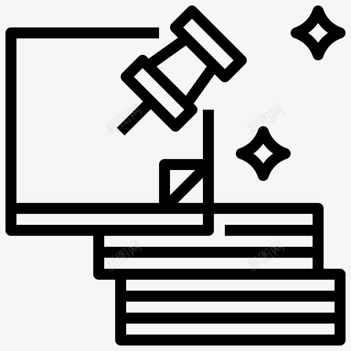 邮寄文具54直线型图标svg_新图网 https://ixintu.com 文具54 直线型 邮寄