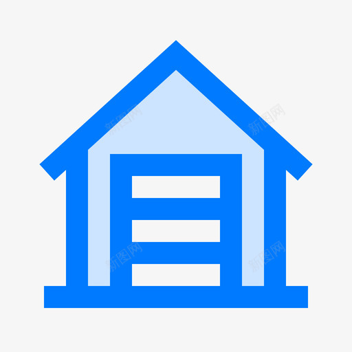车库建筑师3蓝色图标svg_新图网 https://ixintu.com 建筑师3 蓝色 车库