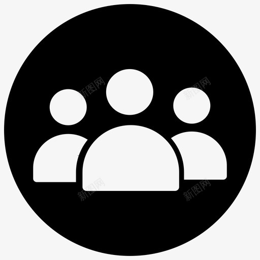 人员通信联系人图标svg_新图网 https://ixintu.com 人员 对话 测试软件1BlackFillMinsFront 用户 组 联系人 通信