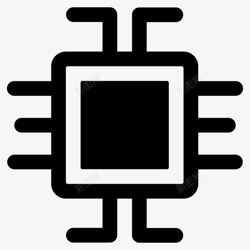 微芯片内存微处理器图标svg_新图网 https://ixintu.com 内存 半导体 图标 处理器 字形 微处理器 数据分析 芯片