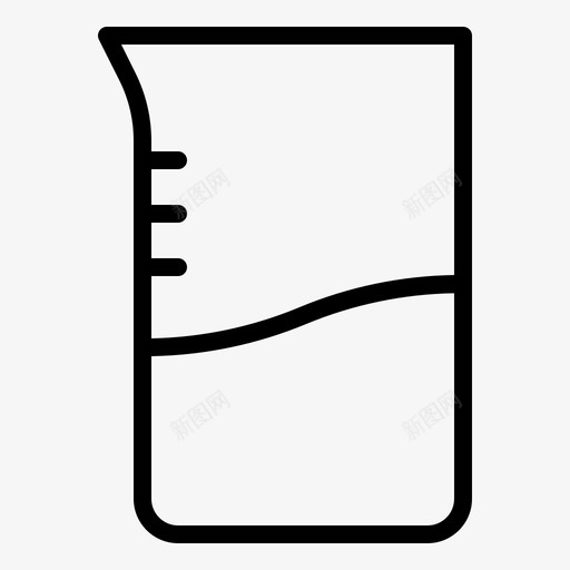 烧杯仪器化学图标svg_新图网 https://ixintu.com 仪器 化学 实验室 实验室仪器 烧杯 物理
