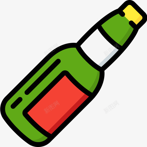 啤酒瓶容器5线性颜色图标svg_新图网 https://ixintu.com 啤酒瓶 容器5 线性颜色