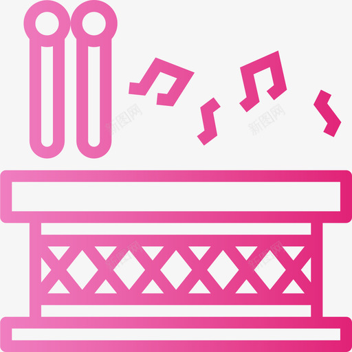 鸡腿玩具童年4梯度图标svg_新图网 https://ixintu.com 梯度 玩具 童年 鸡腿