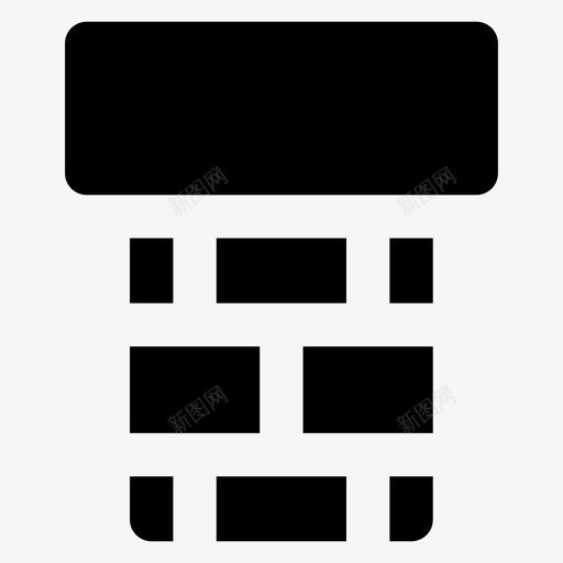 烟囱工业排烟机图标svg_新图网 https://ixintu.com 工业 排烟机 烟囱 烟管 用户界面材料字形图标 砖烟囱
