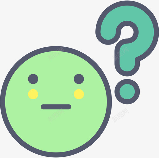问题要素51线条颜色图标svg_新图网 https://ixintu.com 线条 要素 问题 颜色