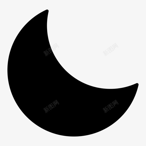 月亮午夜天空图标svg_新图网 https://ixintu.com 午夜 天空 字形 月亮 用户界面 睡眠