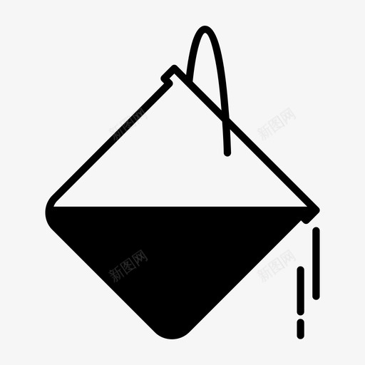 溢出桶滴图标svg_新图网 https://ixintu.com 油漆 溢出