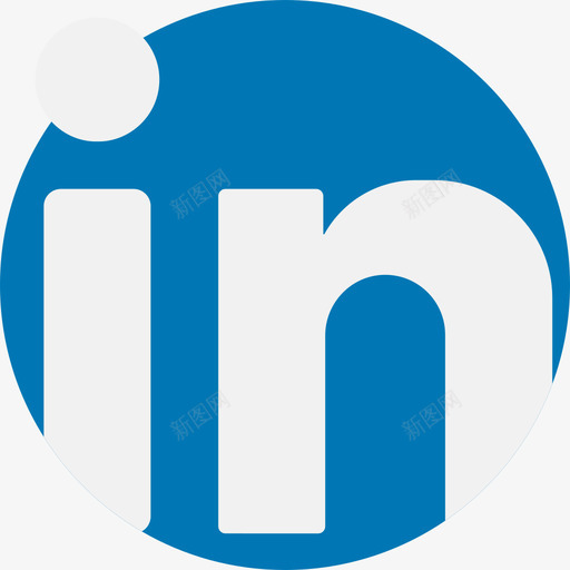 Linkedin社交媒体100扁平图标svg_新图网 https://ixintu.com Linkedin 媒体 扁平 社交