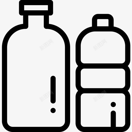 瓶包装5线性图标svg_新图网 https://ixintu.com 包装5 瓶 线性