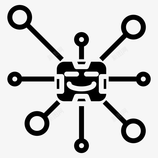 机器人android2固态图标svg_新图网 https://ixintu.com android 固态 机器人