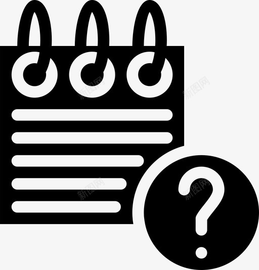 日历内容日期图标svg_新图网 https://ixintu.com 内容 实心 日历 日期 问题