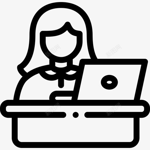 工作商业349直系图标svg_新图网 https://ixintu.com 商业 工作 直系