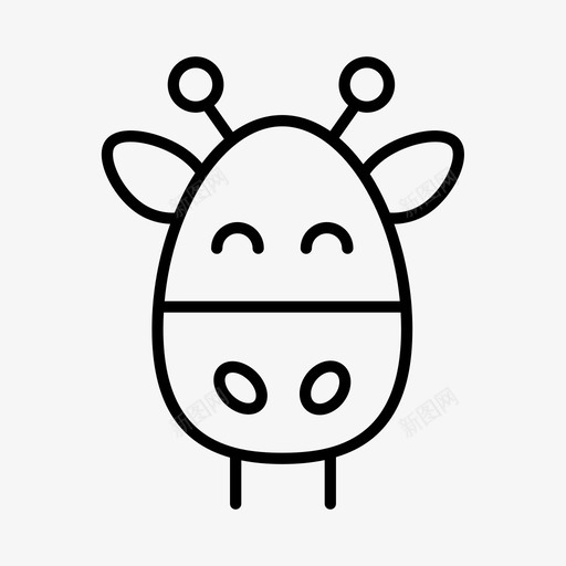 长颈鹿动物栖息地图标svg_新图网 https://ixintu.com 动物 栖息地 热带 草原 野生动物 长颈鹿