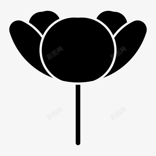 毛茛花自然图标svg_新图网 https://ixintu.com 春天 毛茛 自然 花