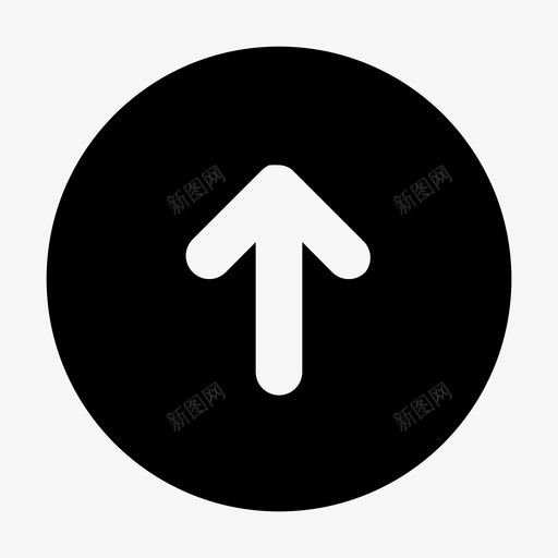 向上应用程序箭头图标svg_新图网 https://ixintu.com ui 向上 图标 字形 应用程序 用户界面 箭头