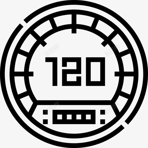 速度表汽车运动6线性图标svg_新图网 https://ixintu.com 度表 汽车运动 线性 速度